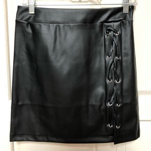 Black Leather Skirt